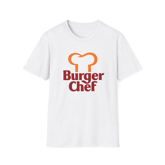 vintage defunct burger chef fast food logo tshirt