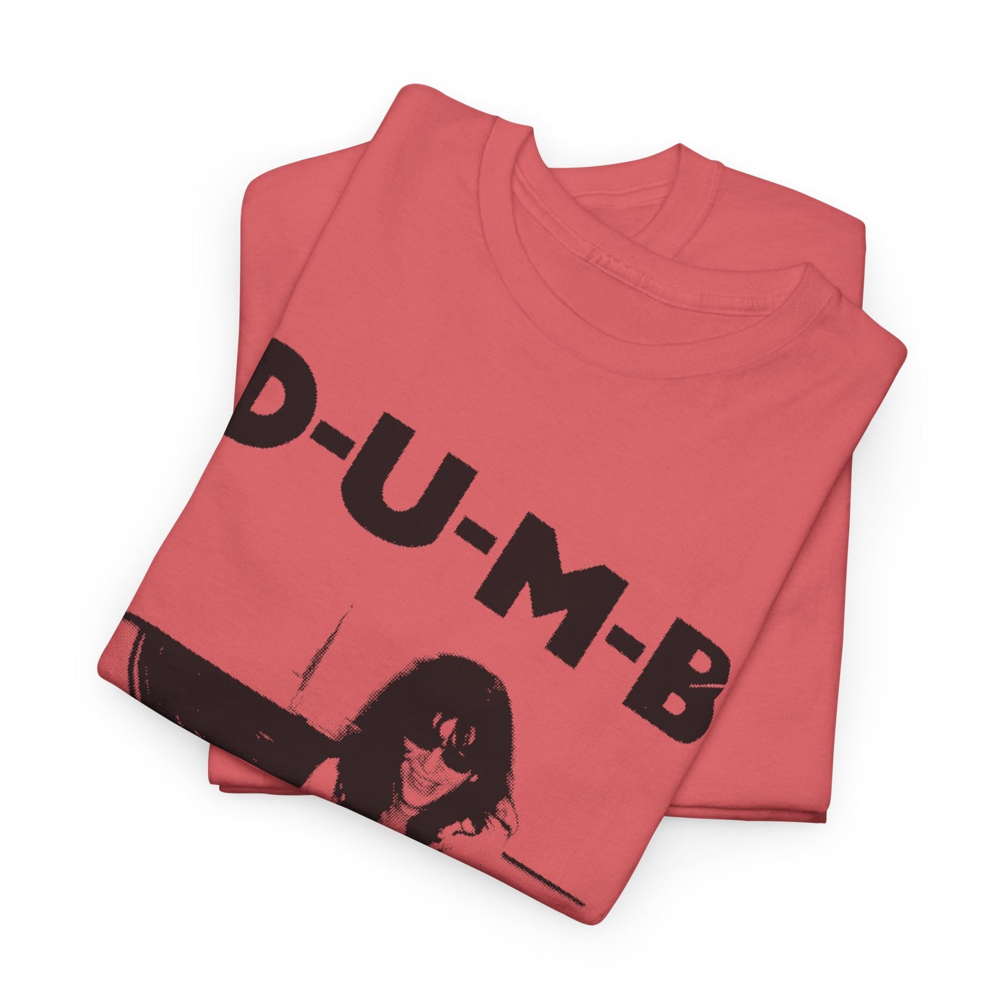 joey ramone D-U-M-B pinhead lyric photo tshirt