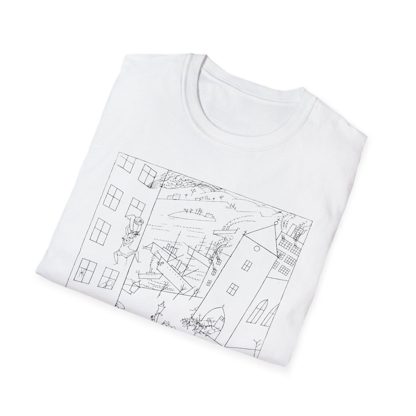 1915 drawing george groz riot of the insane, ships from the US tshirt