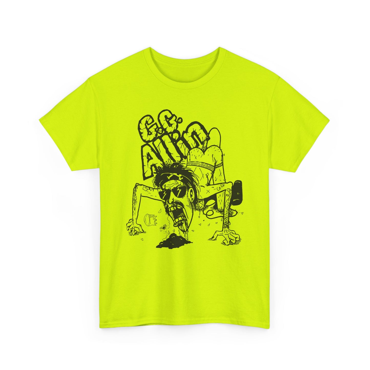 1990s gg allin show poster custom edit tshirt