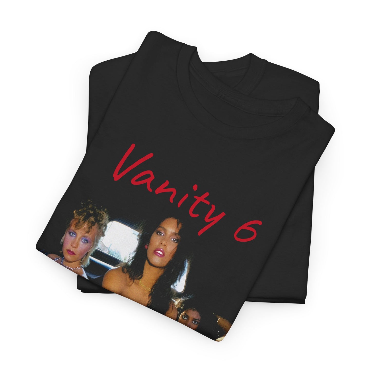 vanity 6 in a limousine tshirt