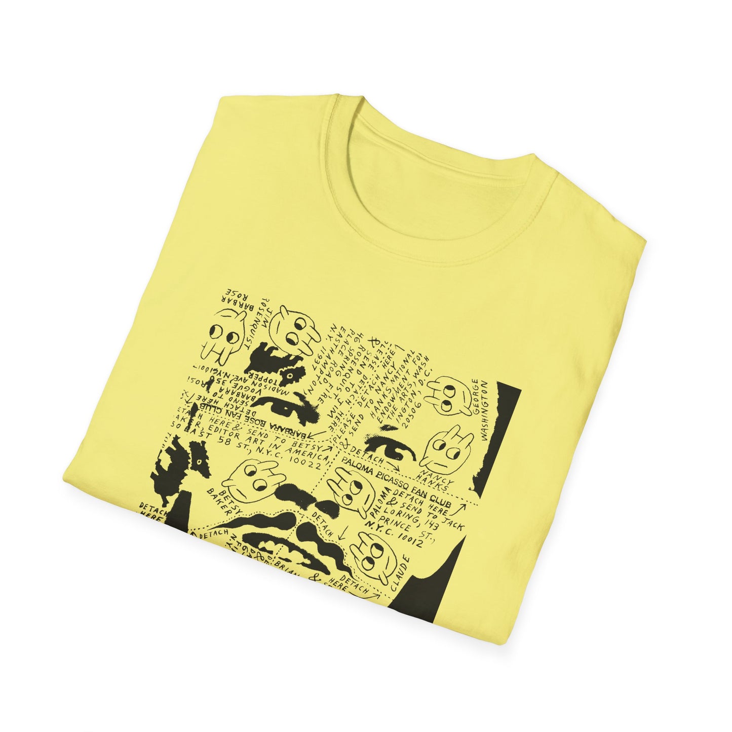 ray johnson's face tshirt