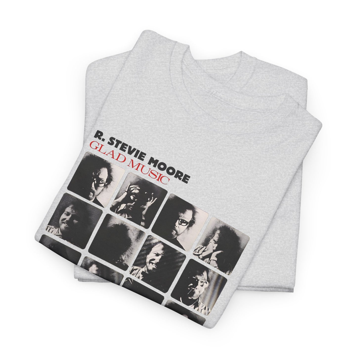 1986 glad music by r stevie moore album cover custom edit tshirt