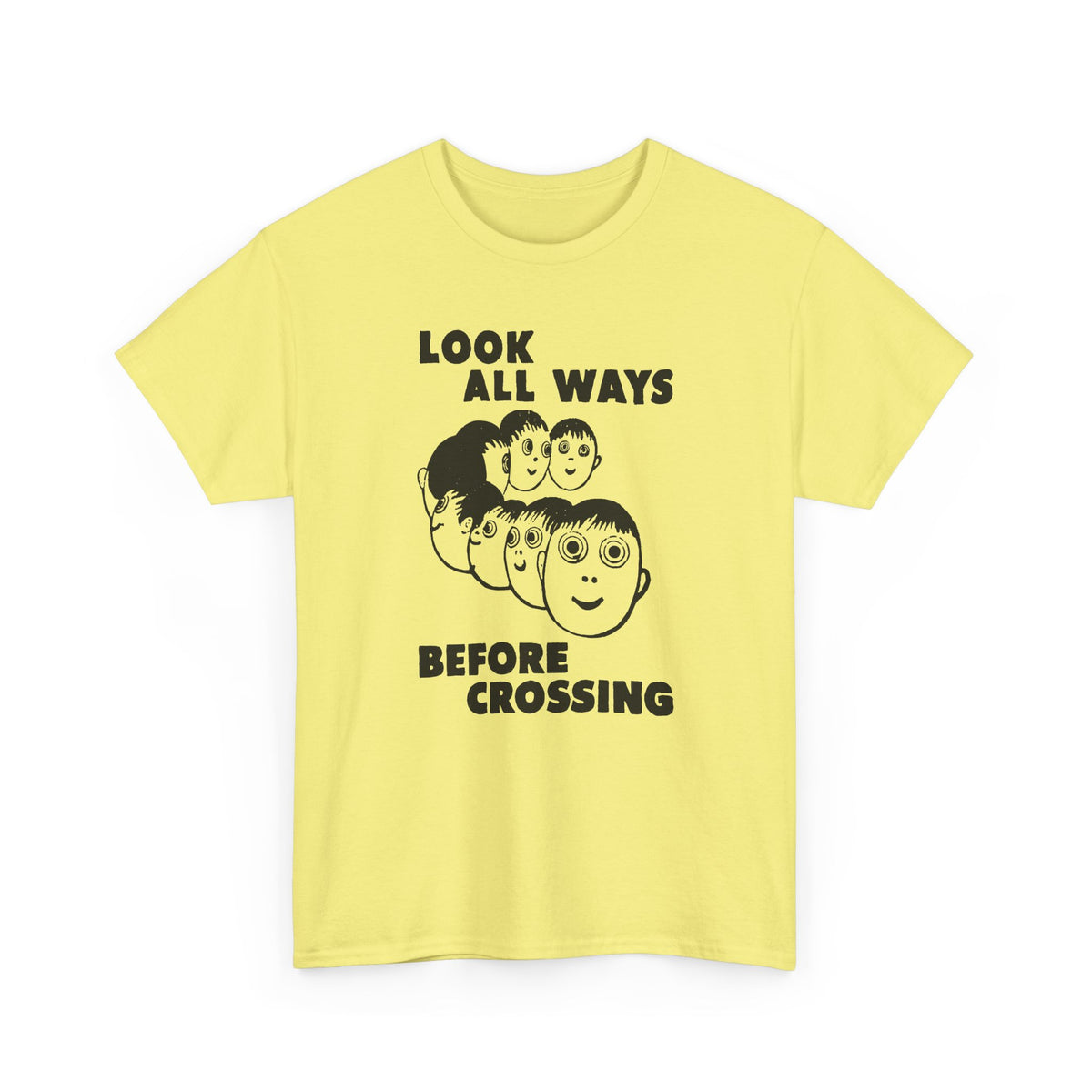1961 daily tribune wisconsin rapids newspaper look all ways before crossing safety illustration tshirt