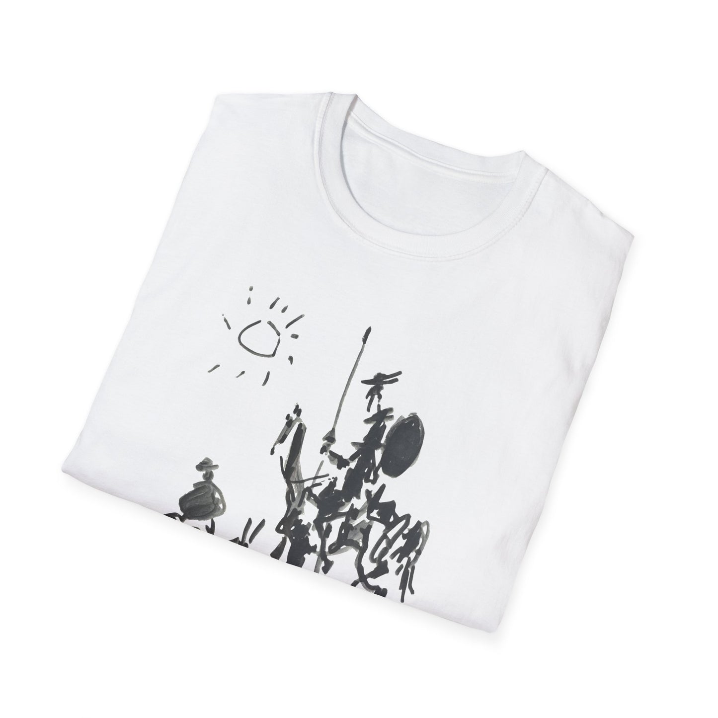 1955 don quixote illustration by pablo ruiz picasso tshirt