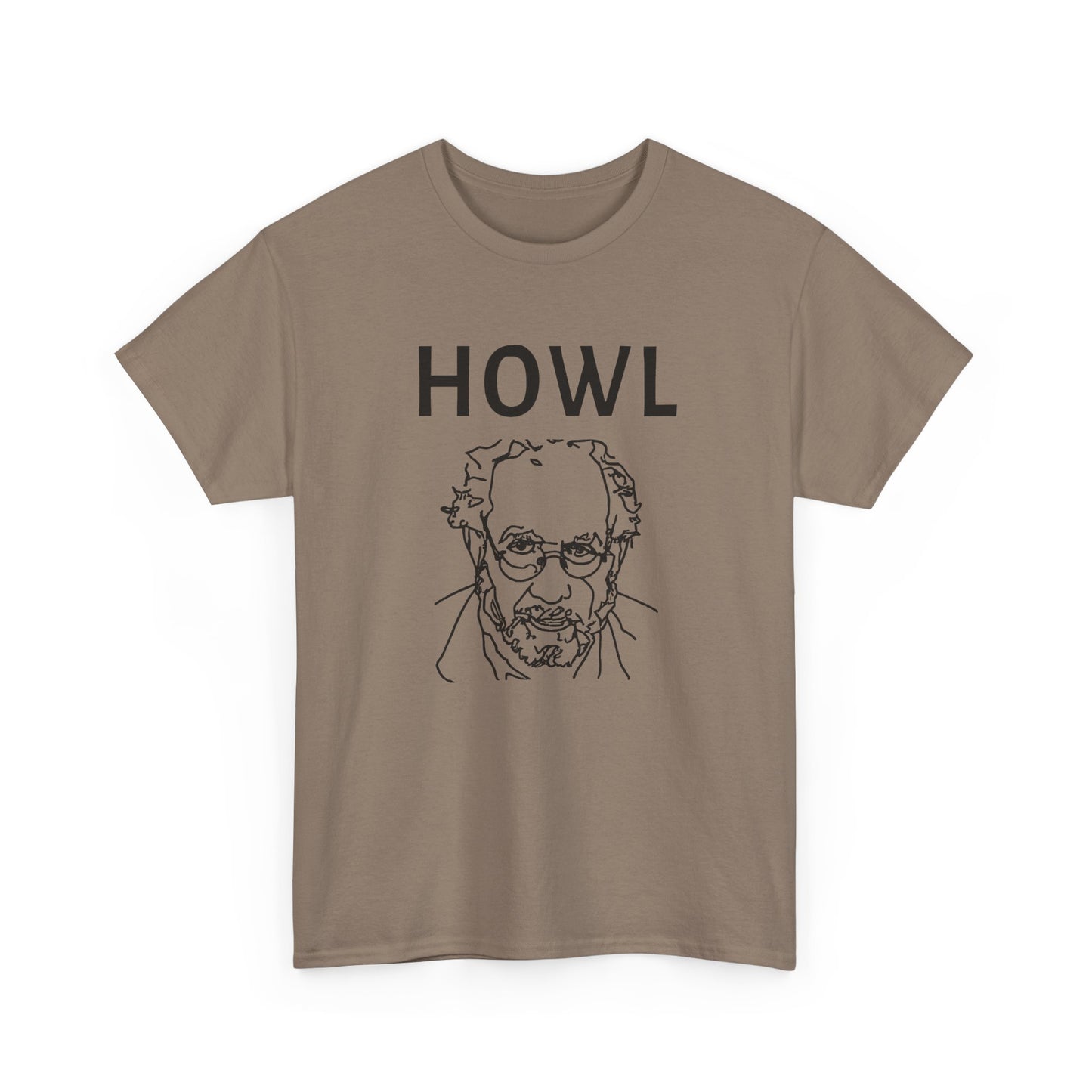1956 book cover for howl by allen ginsberg custom edit tshirt