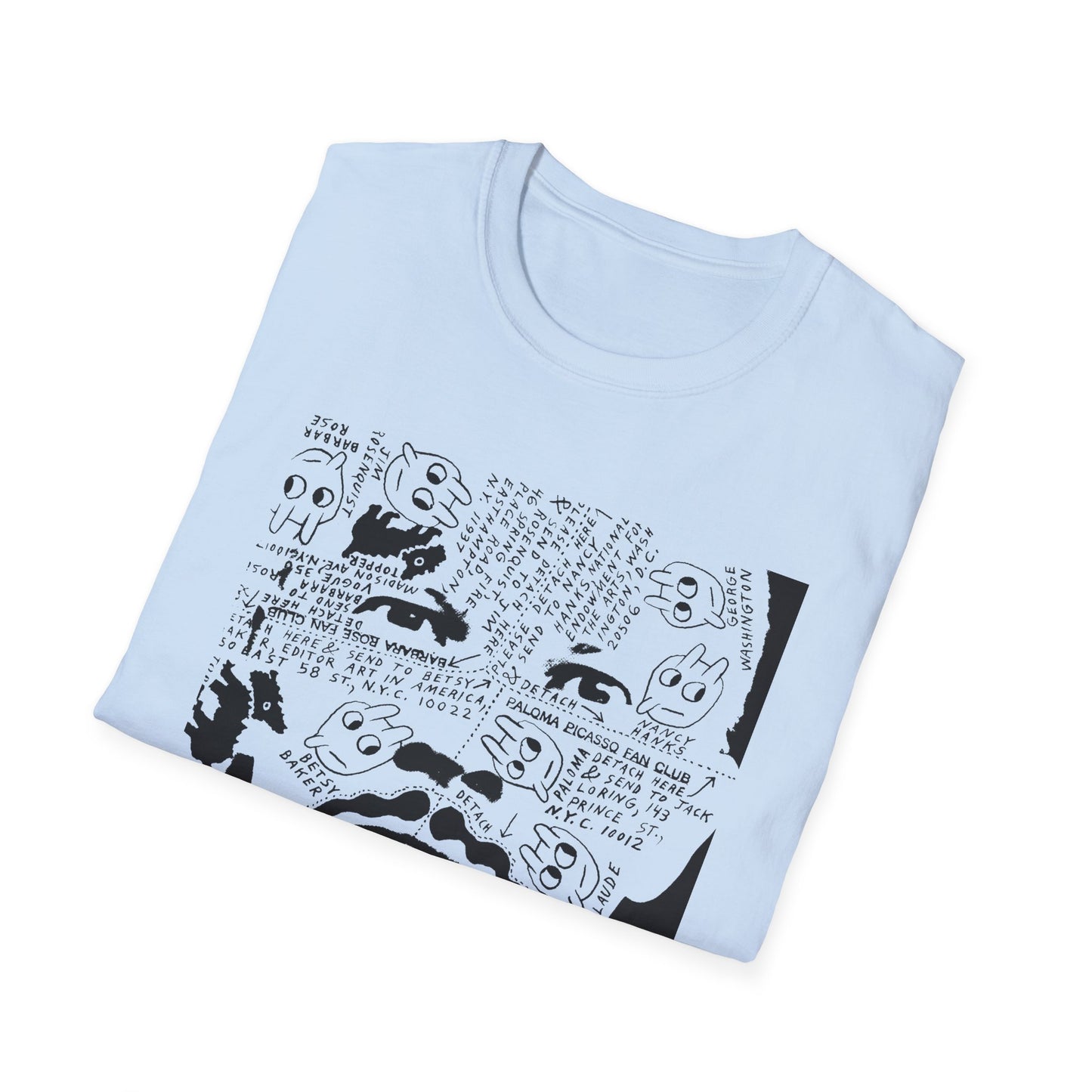 ray johnson's face tshirt