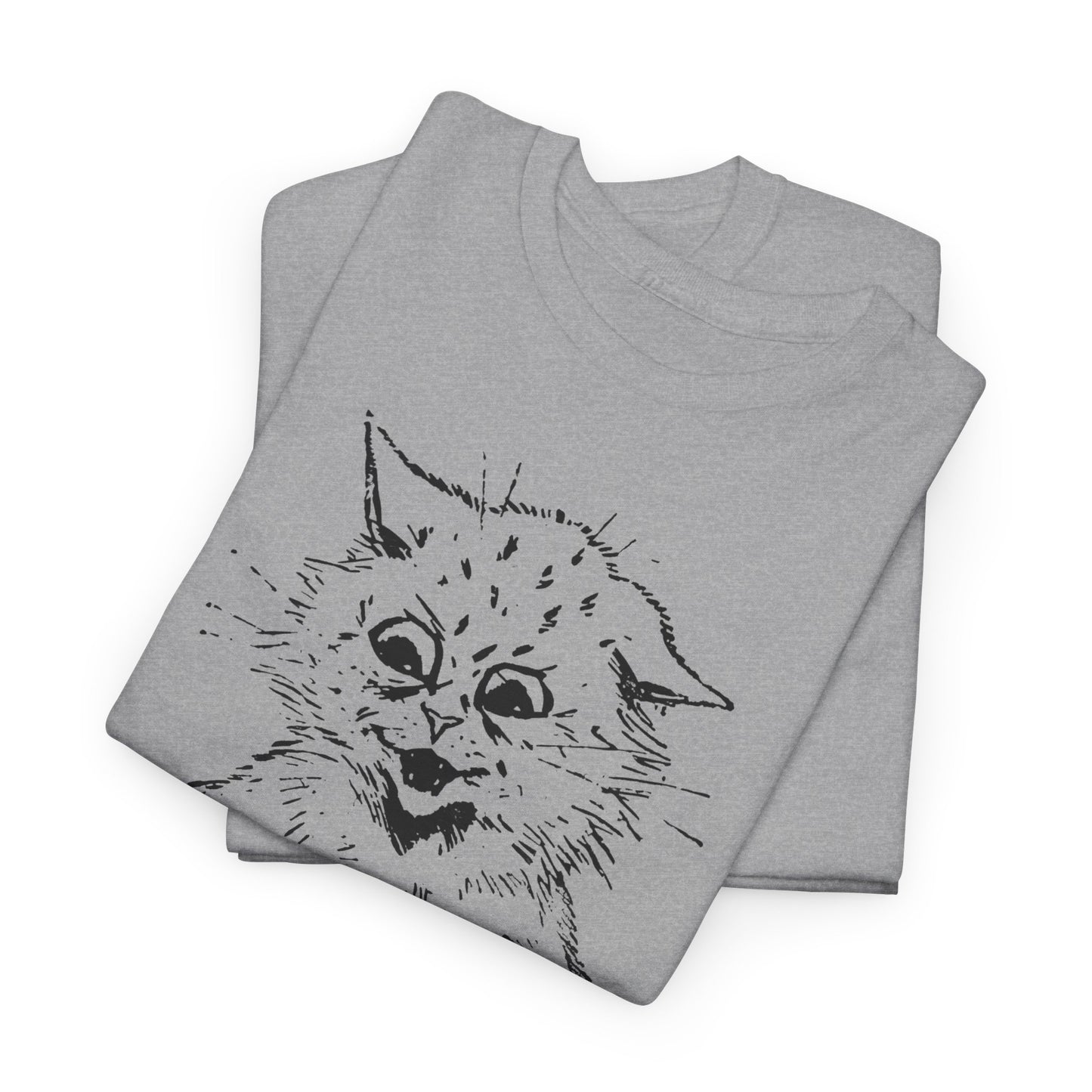 louis wain cat sketch how do you like my mew-sic? tshirt