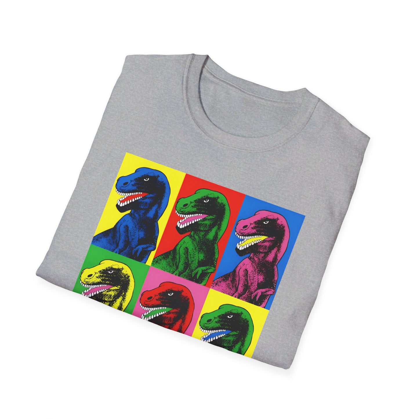 stanley desantis dinosaur pop art worn by steven spielberg on jurassic park 1993 movie set tshirt