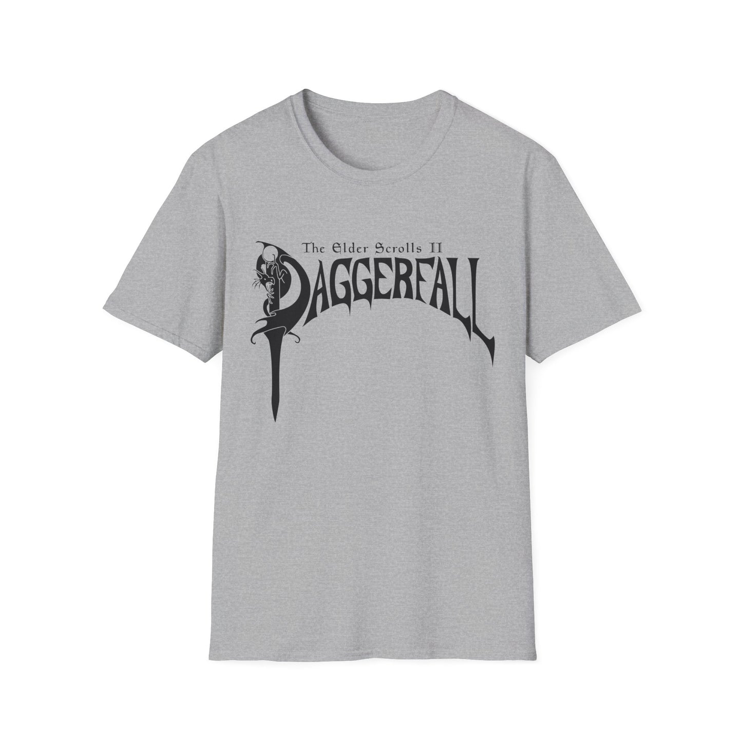 daggerfall the elder scrolls 2 1996 masterpiece video game logo in black tshirt