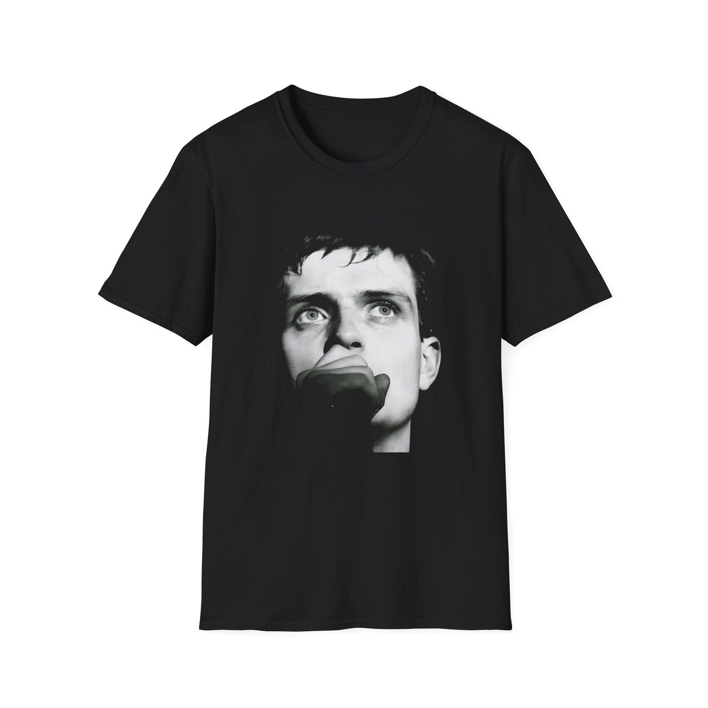 ian curtis singing 1 joy division tshirt