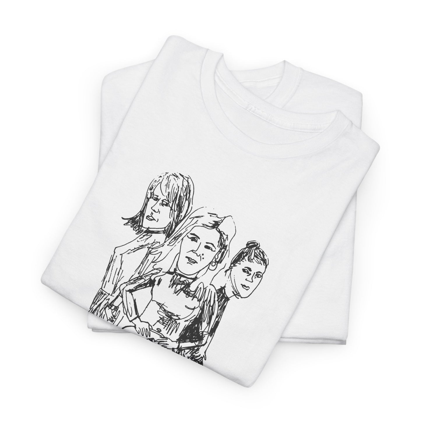 the delmonas medway garage punk fan art sketch tshirt