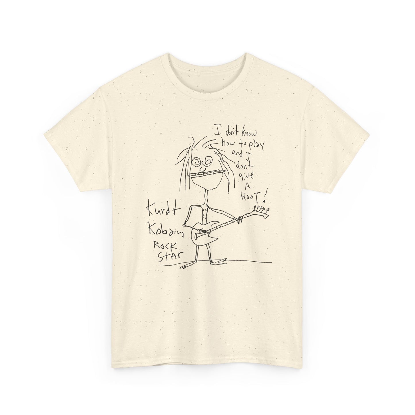 1992 kurt cobain self portrait reproduction tshirt