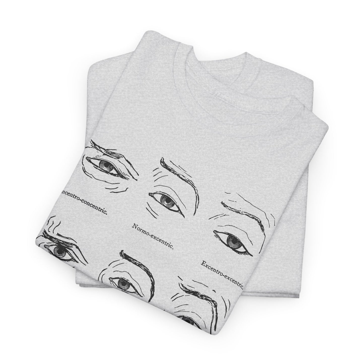 1886 human eye expressions chart tshirt