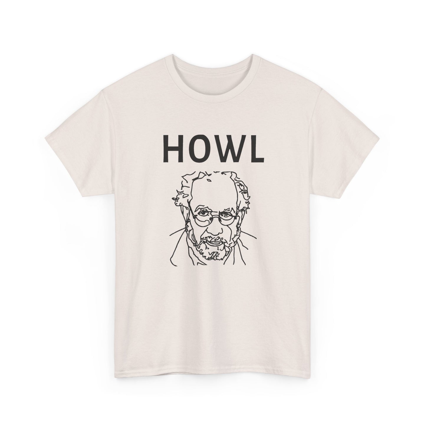 1956 book cover for howl by allen ginsberg custom edit tshirt