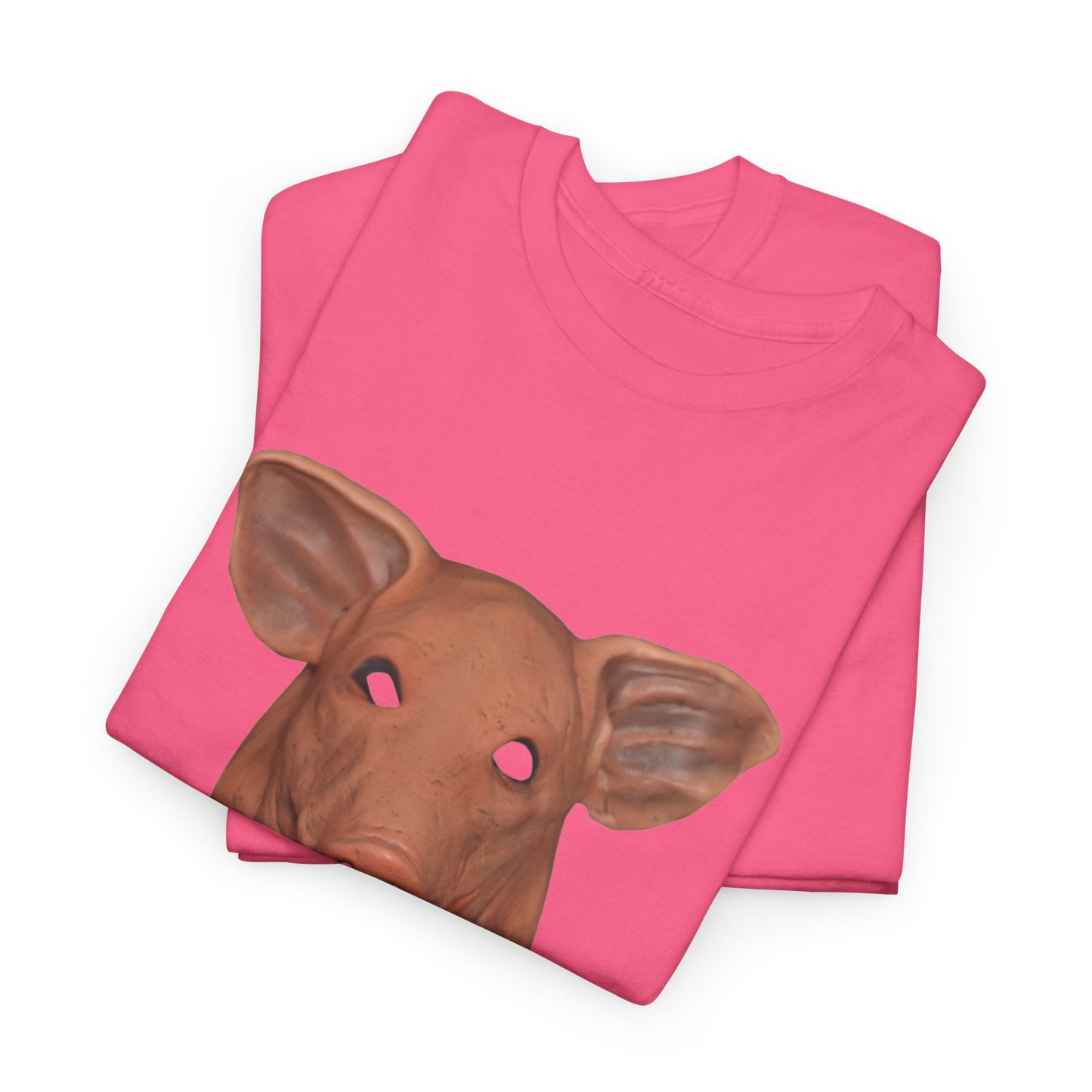 creepy pig mask tshirt