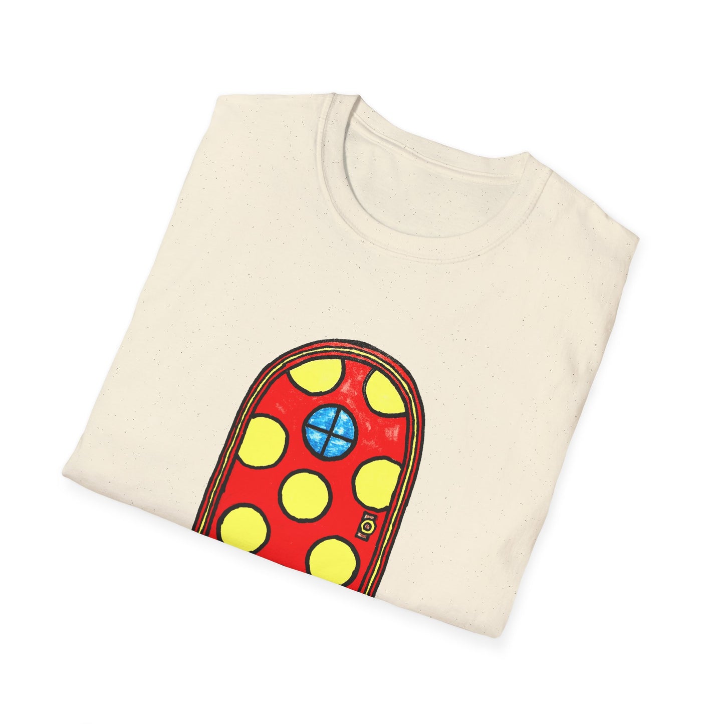 polka dot door original drawing tshirt