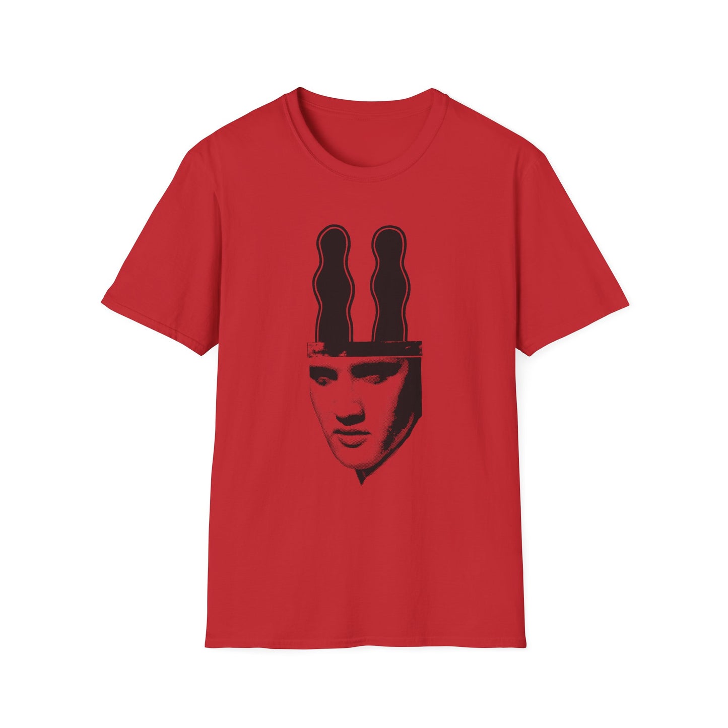 ray johnson art elvis with bunny ears tshirt