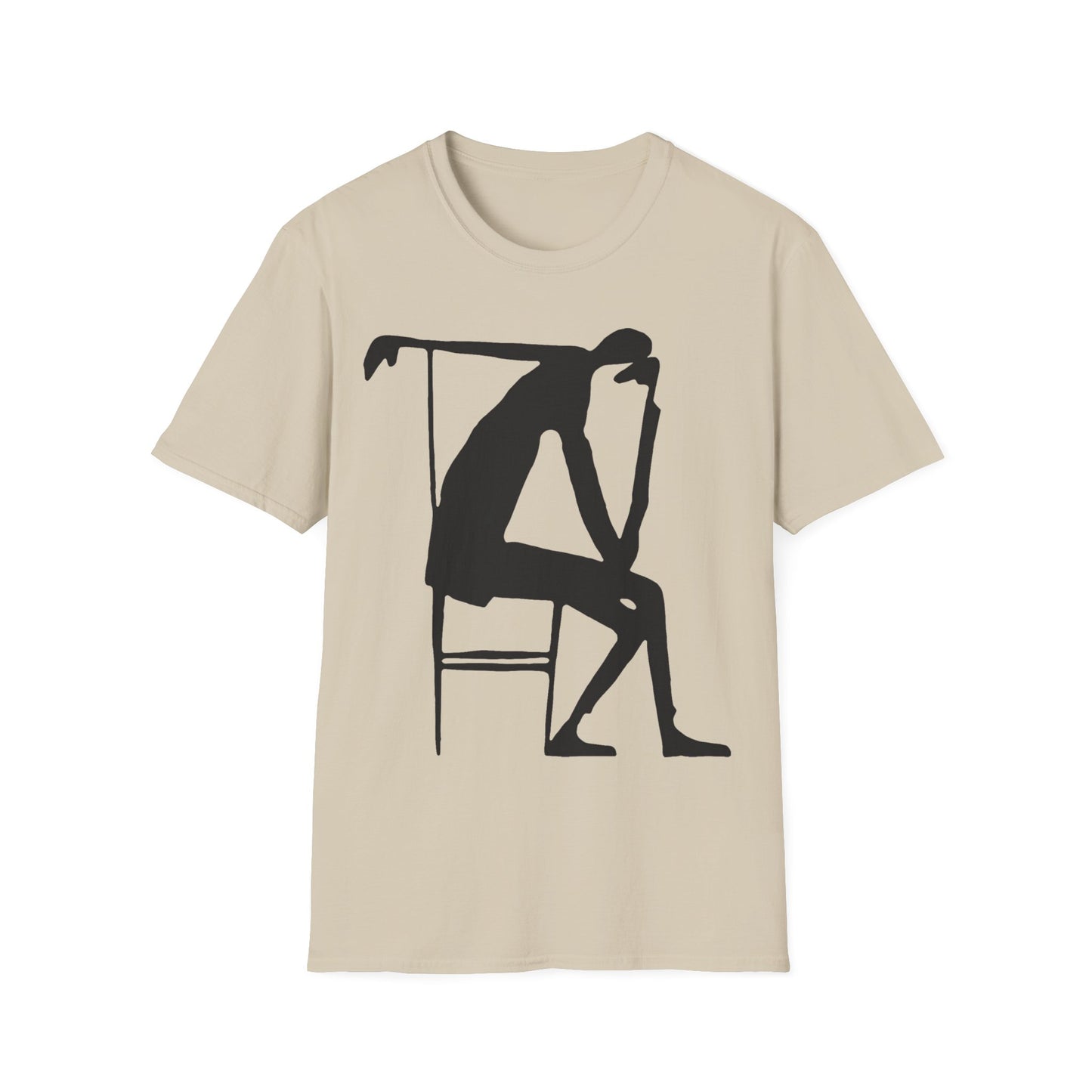 early 1900s sketch india ink on paper by franz kafka "the thinker" tshirt