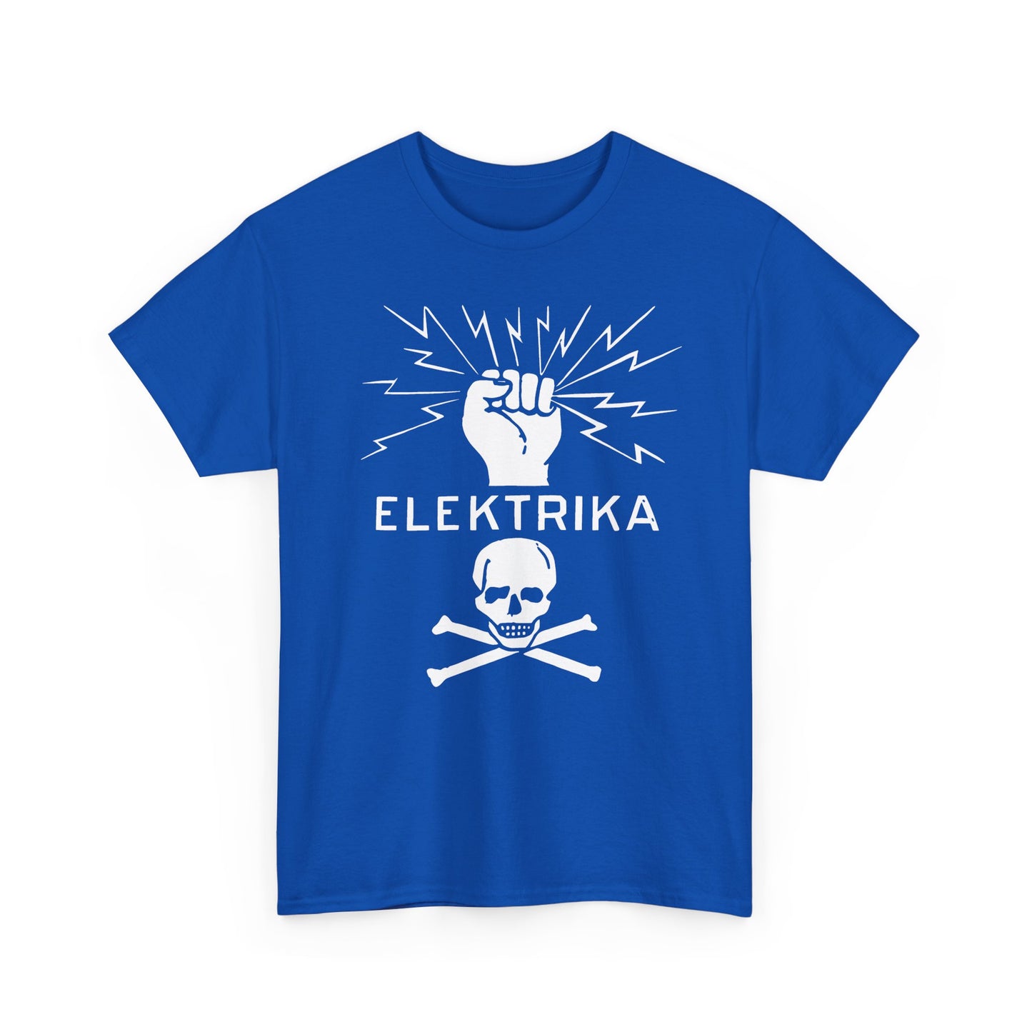 vintage elektrika safety symbol reproduction tshirt