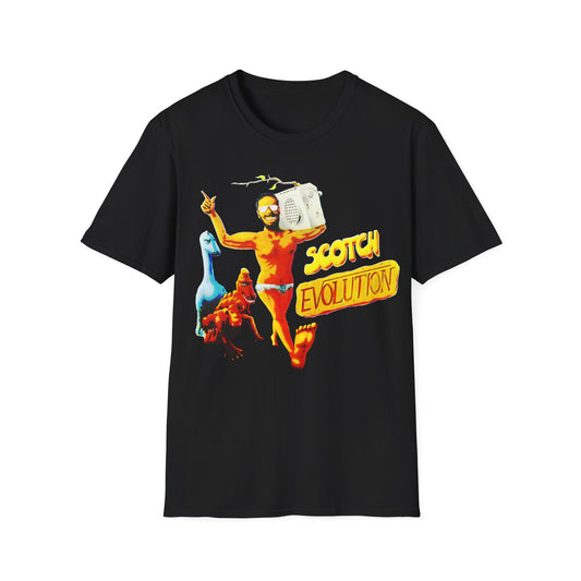 scotch evolution italo disco fan art tshirt