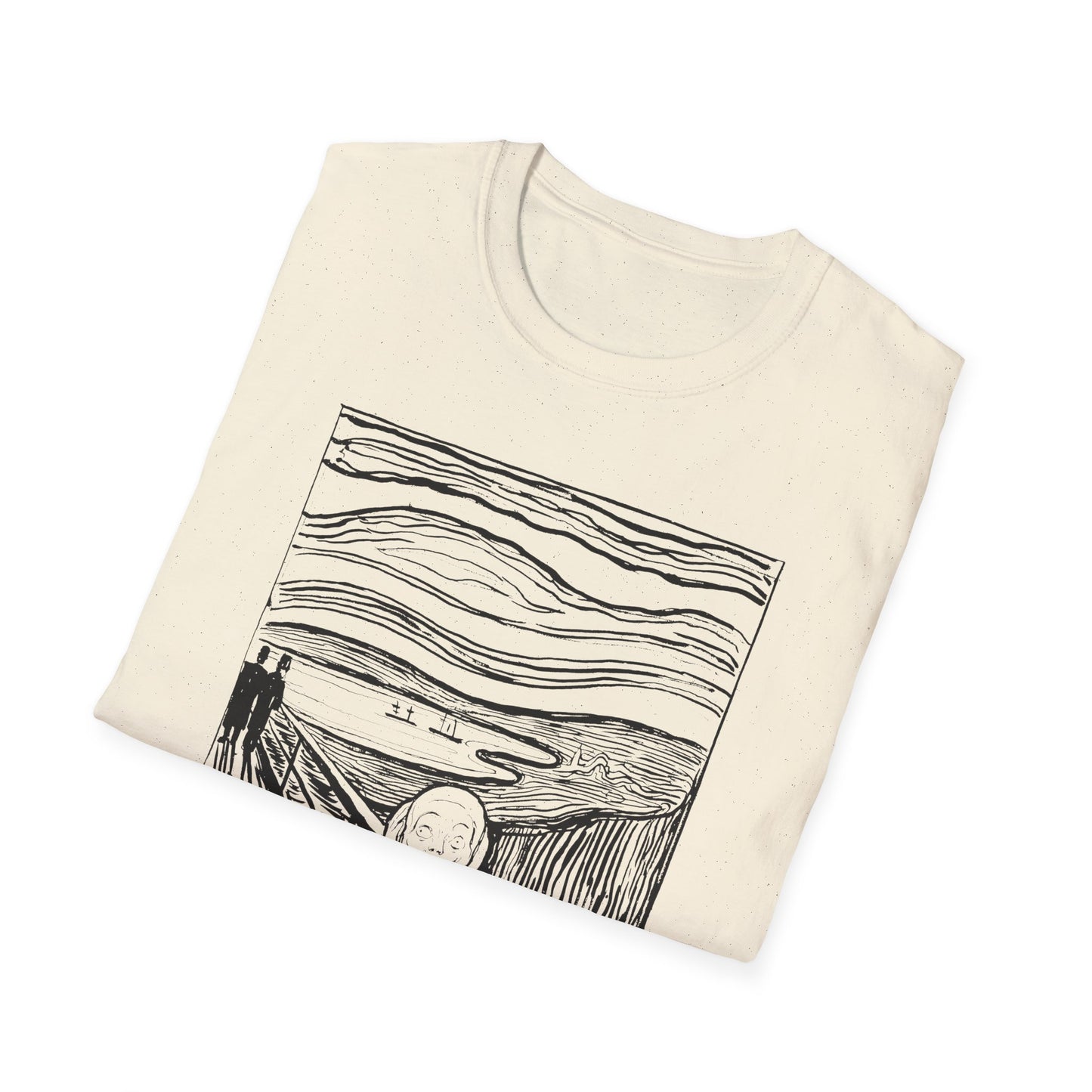 1895 lithography print of the scream by edvard munch tshirt