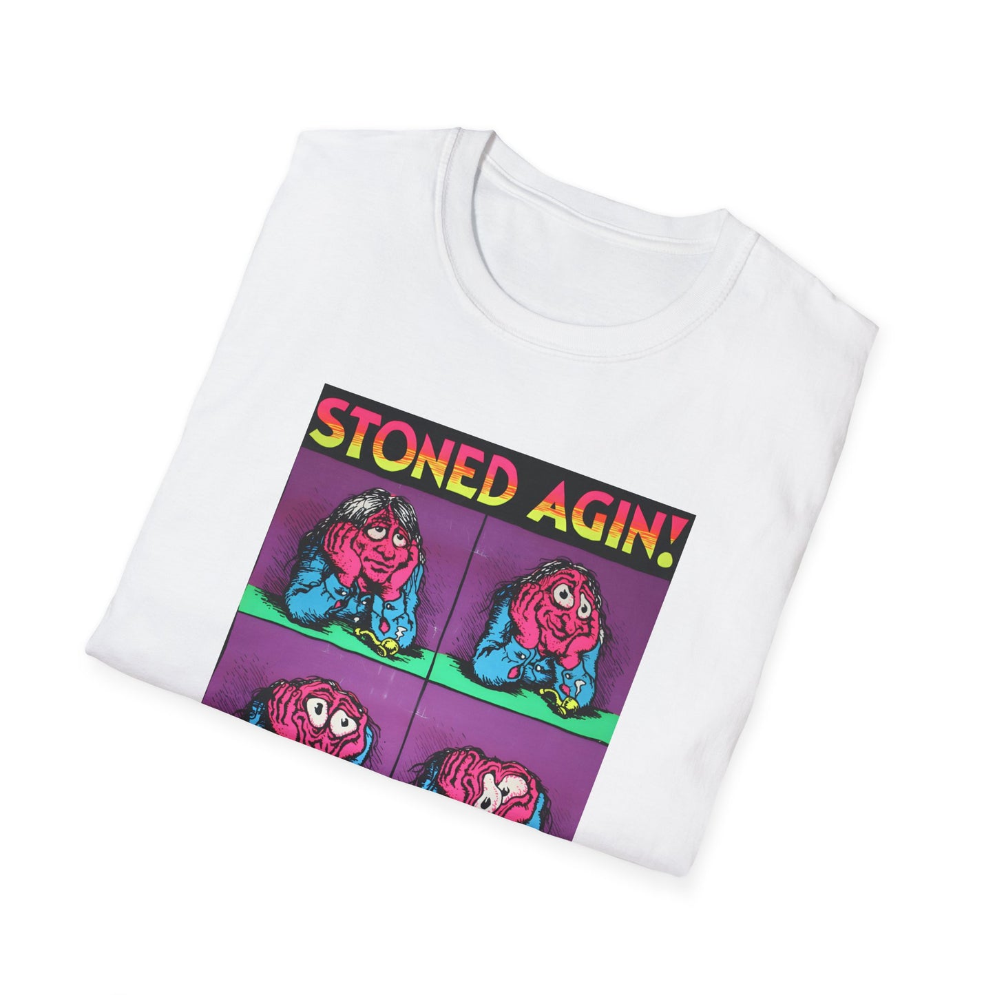 stoned agin! r. crumb blacklight poster tshirt
