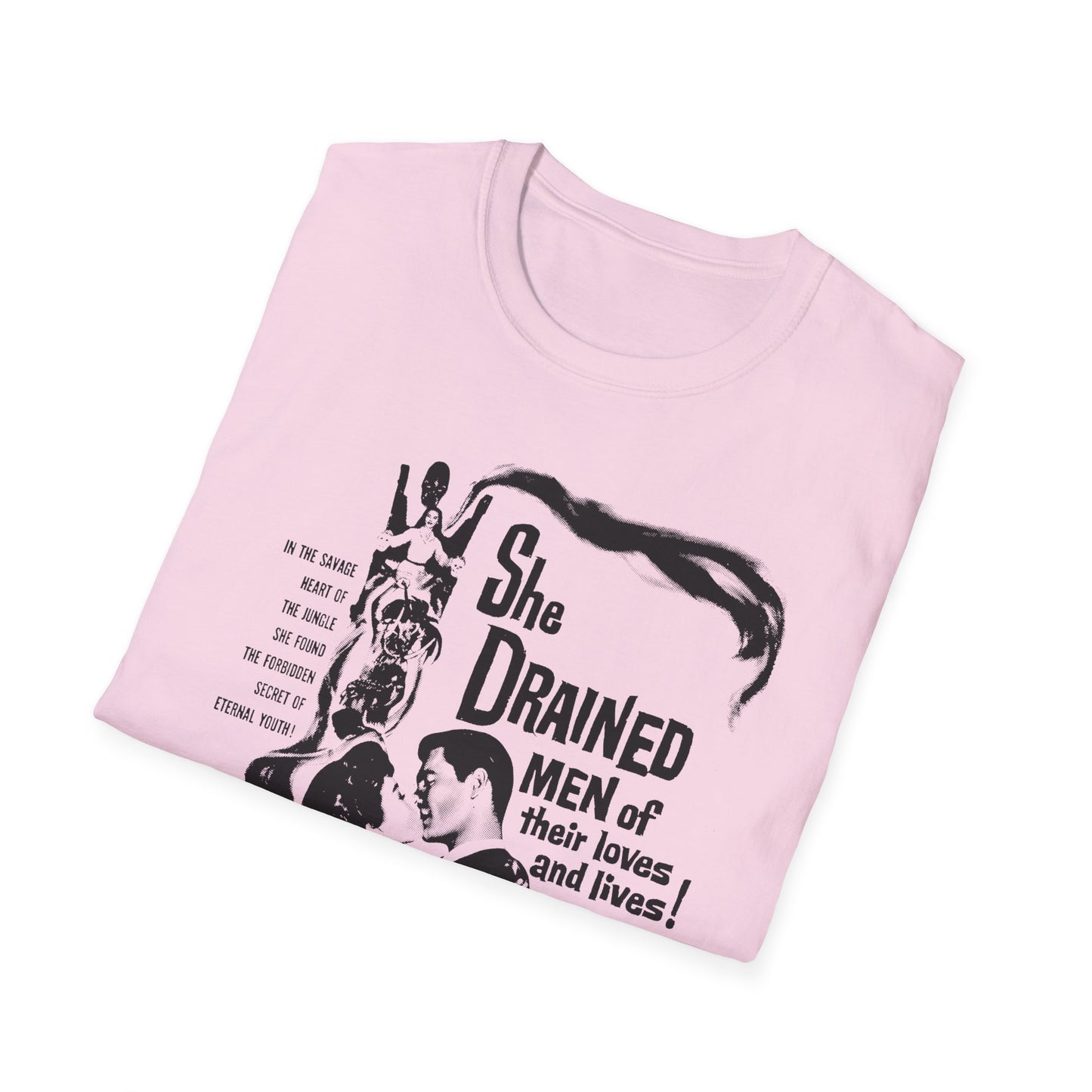 1960 low budget horror rejuvenation film the leech woman movie poster tshirt