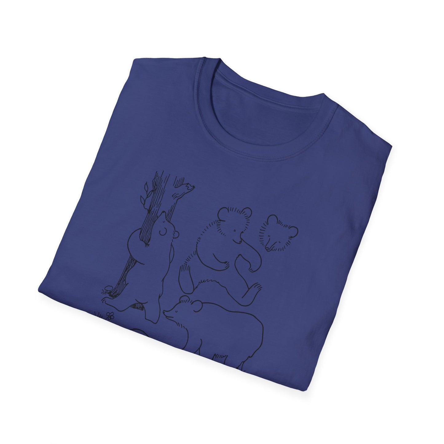 vintage french drawing guide cute bear illustrations reproduction tshirt