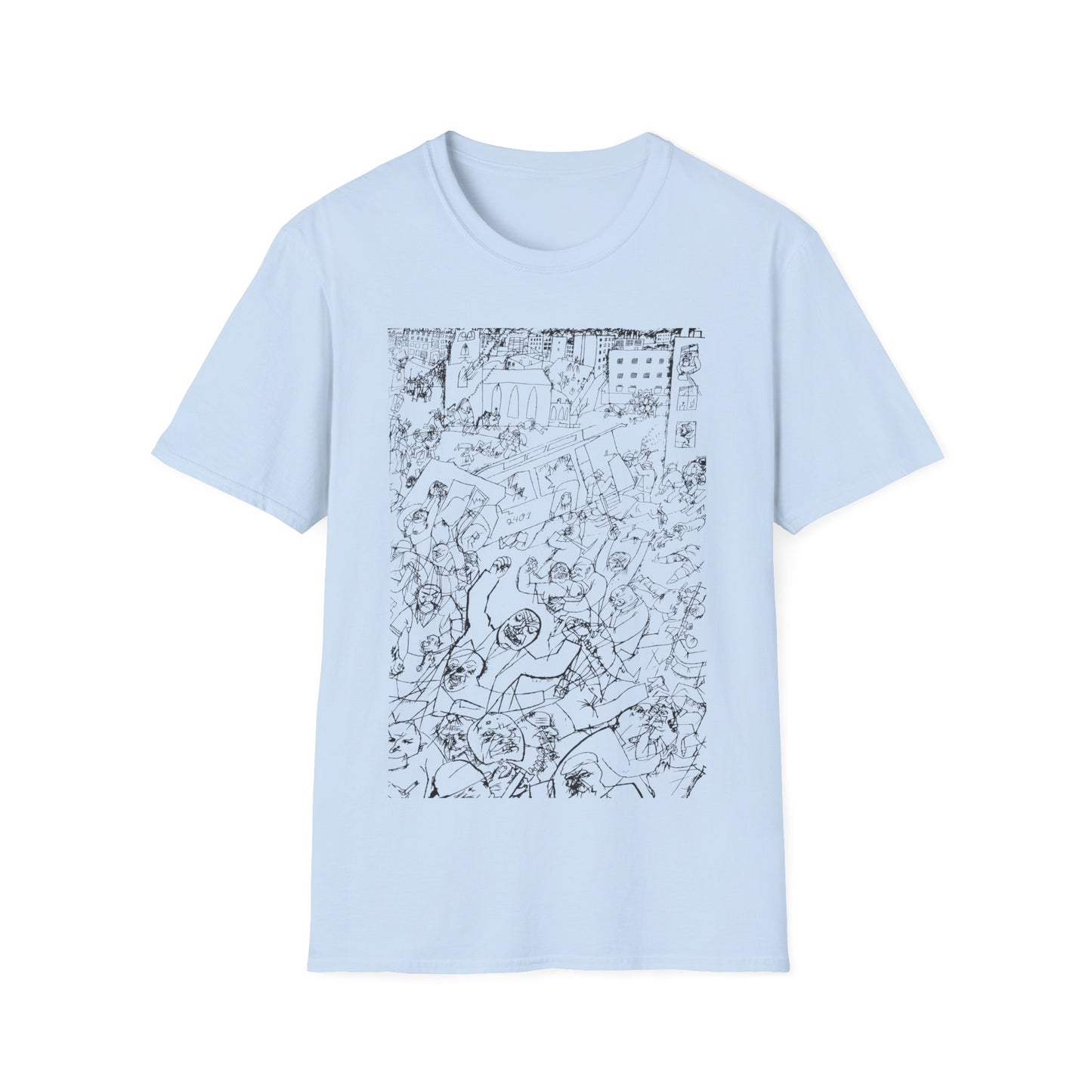 1919 george grosz drawing pandemonium tshirt