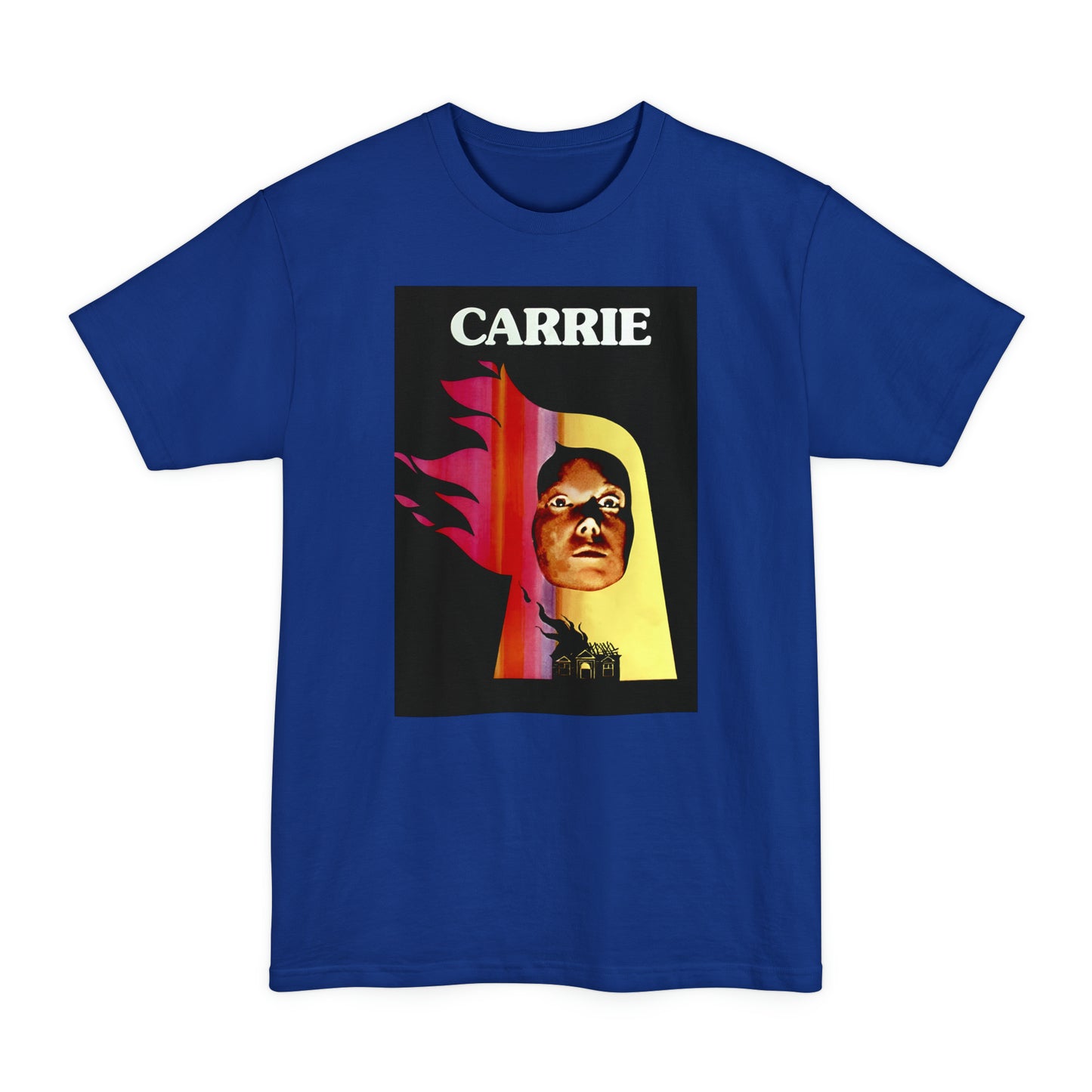 oversized 1976 spanish movie poster for carrie unisex tall beefy tshirt