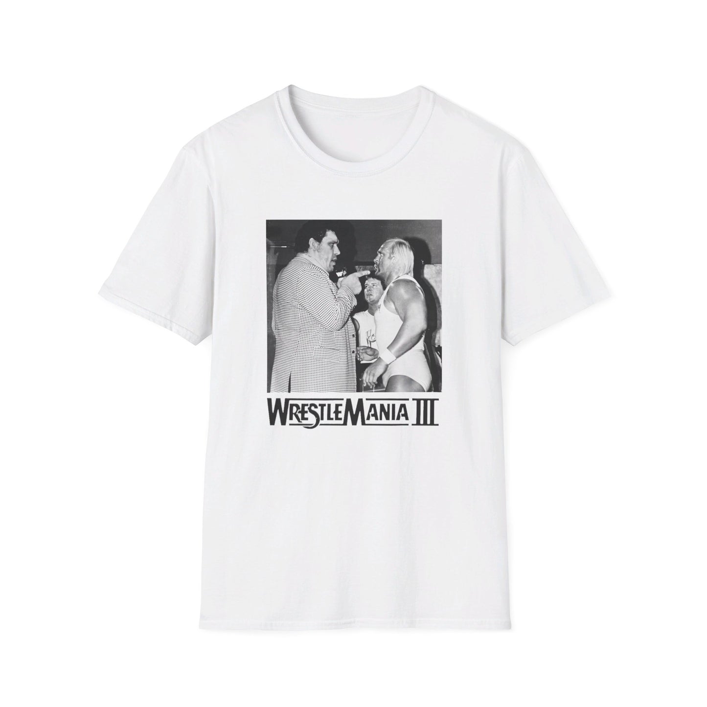 wrestlemania iii hulk v. andre the giant photo tshirt