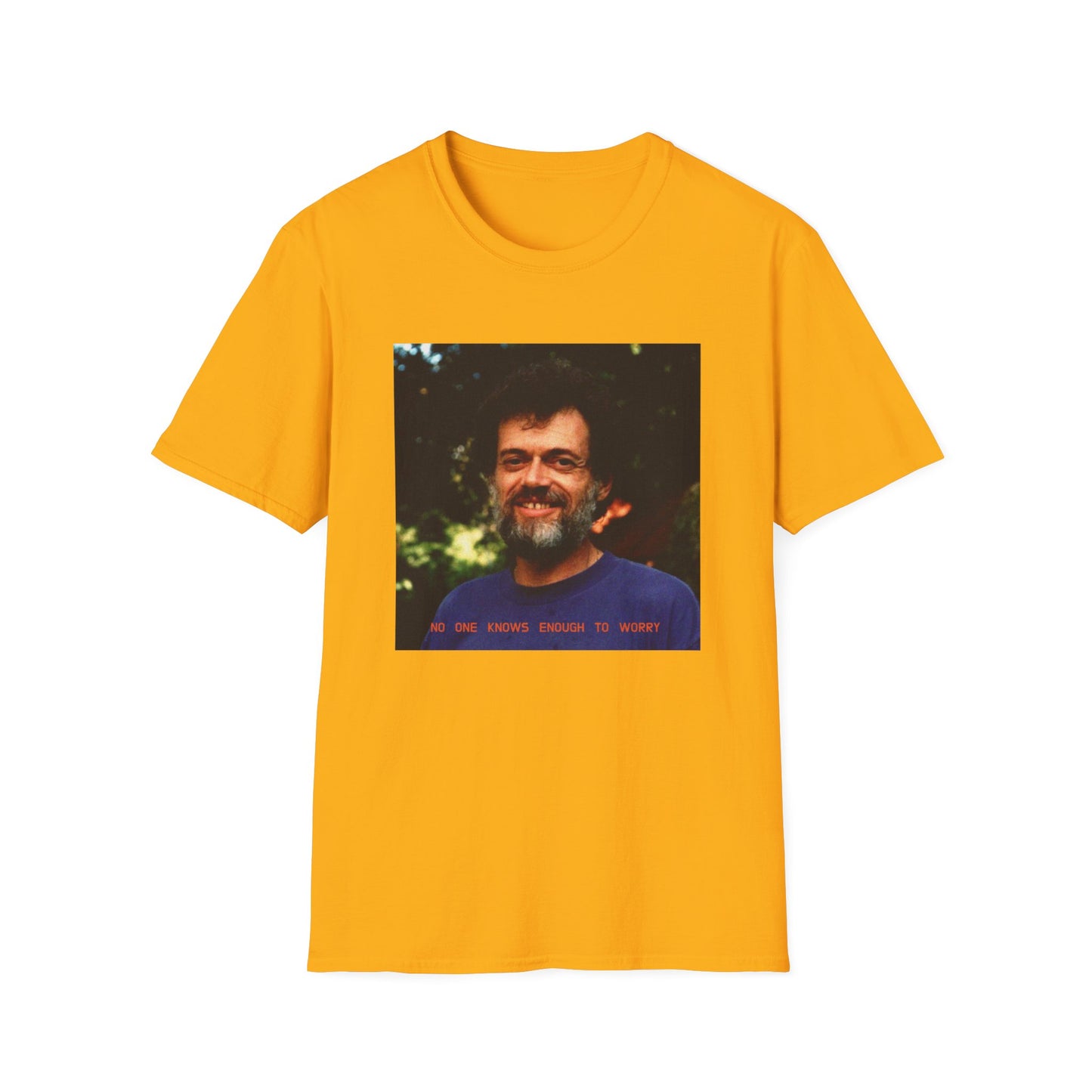 terence mckenna no one knows enough to worry tshirt