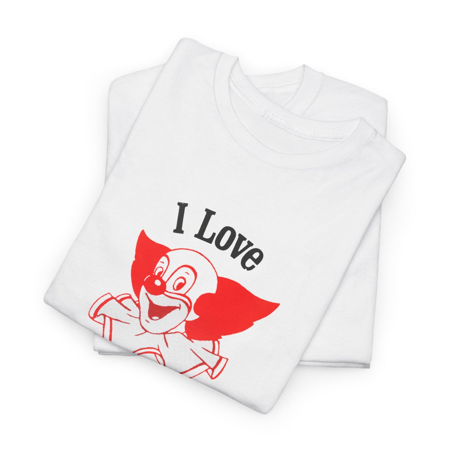 i love bozo vintage reproduction tshirt