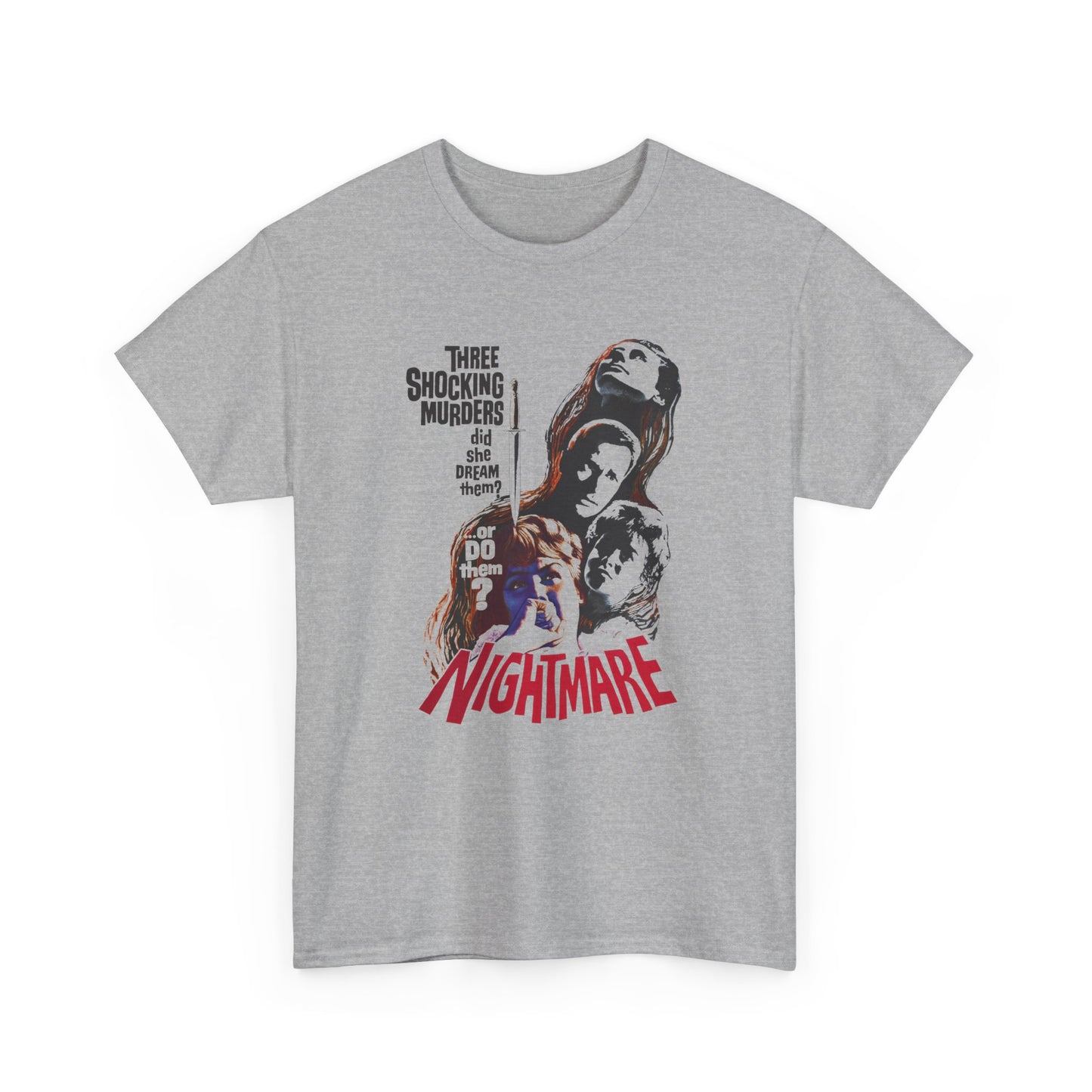 1964 hammer films psychological horror movie nightmare tshirt