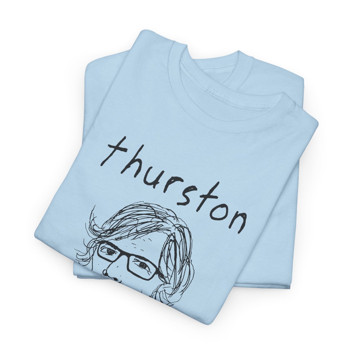 original drawing thurston moore with name tshirt
