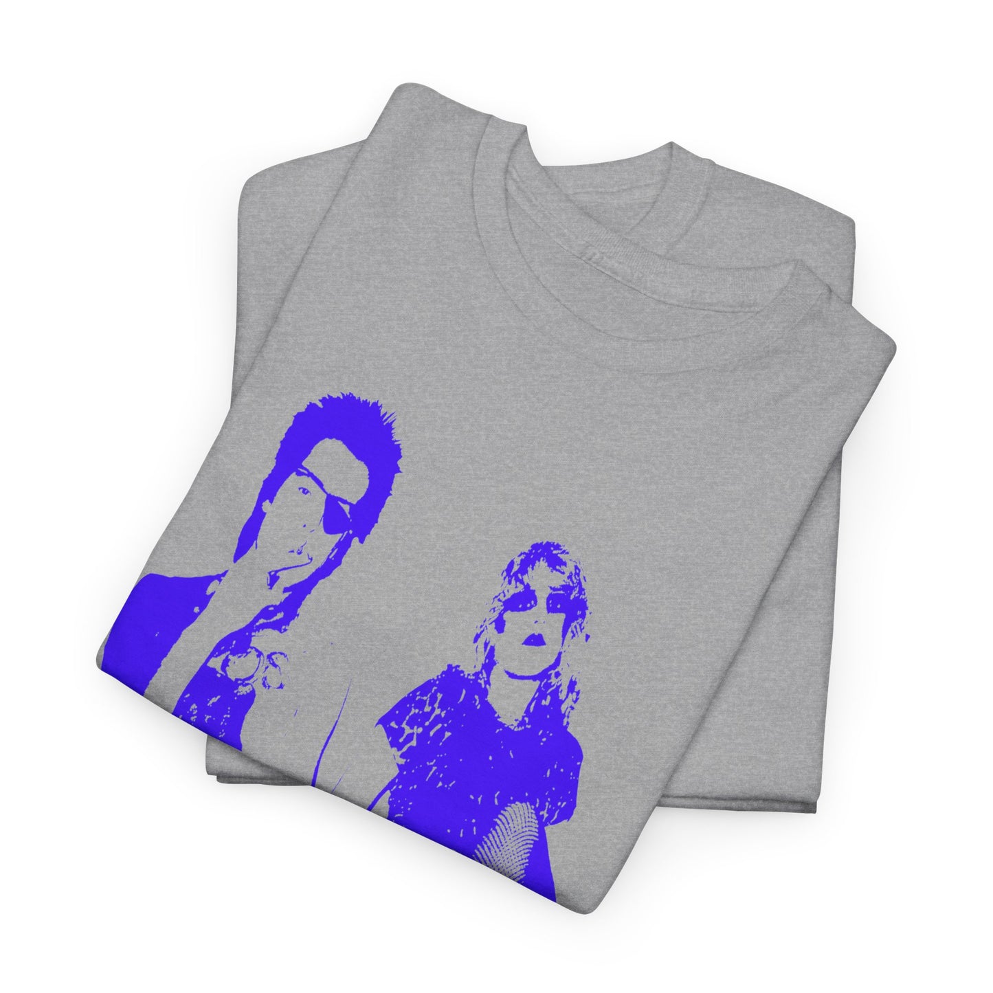 the real sid and nancy purple/blue stencil fan art tshirt