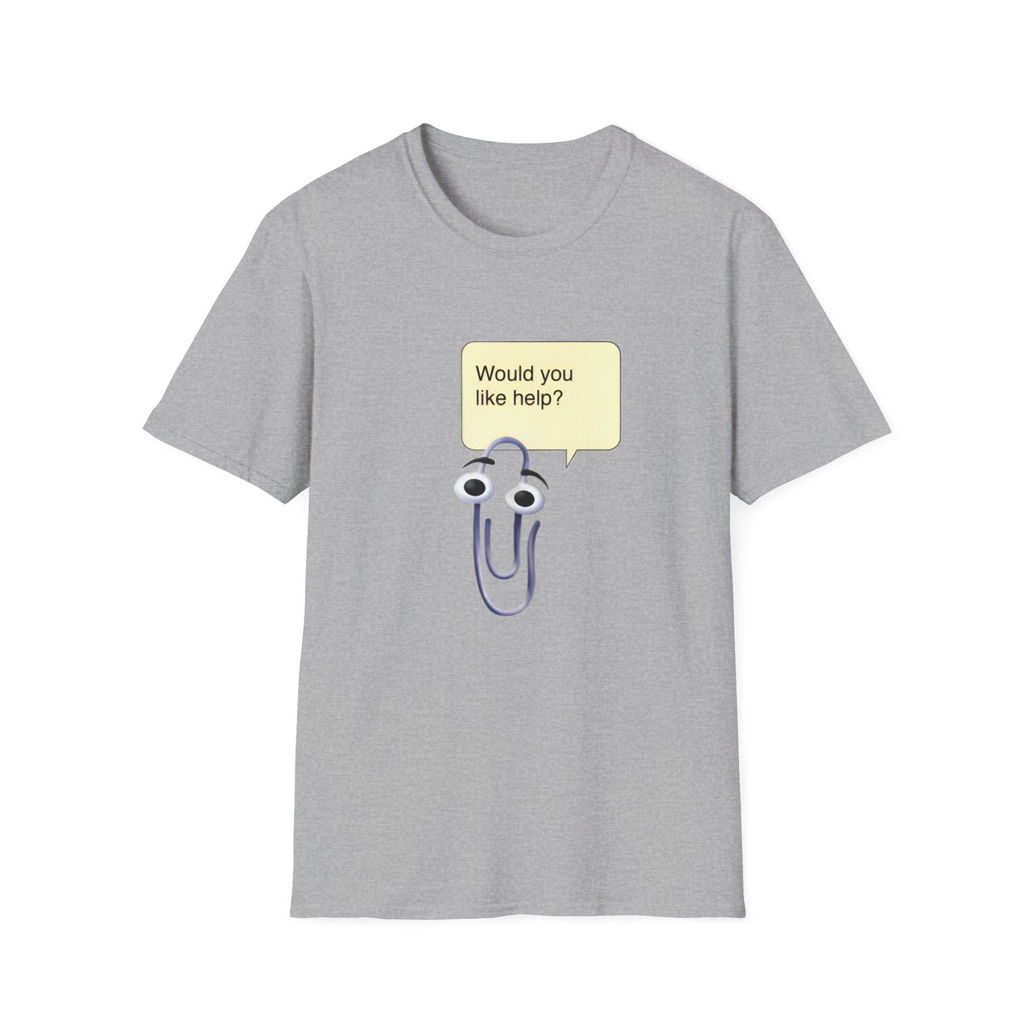 clippy tshirt "would you like help?" tshirt