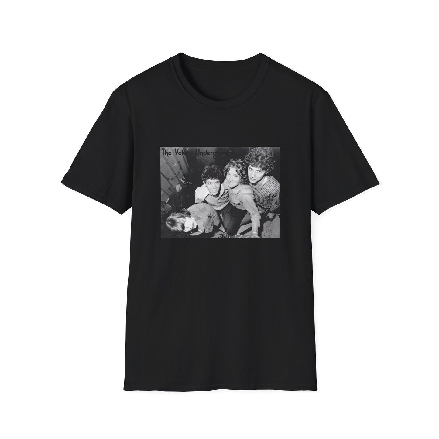 the velvet underground band photo in black and white tshirt