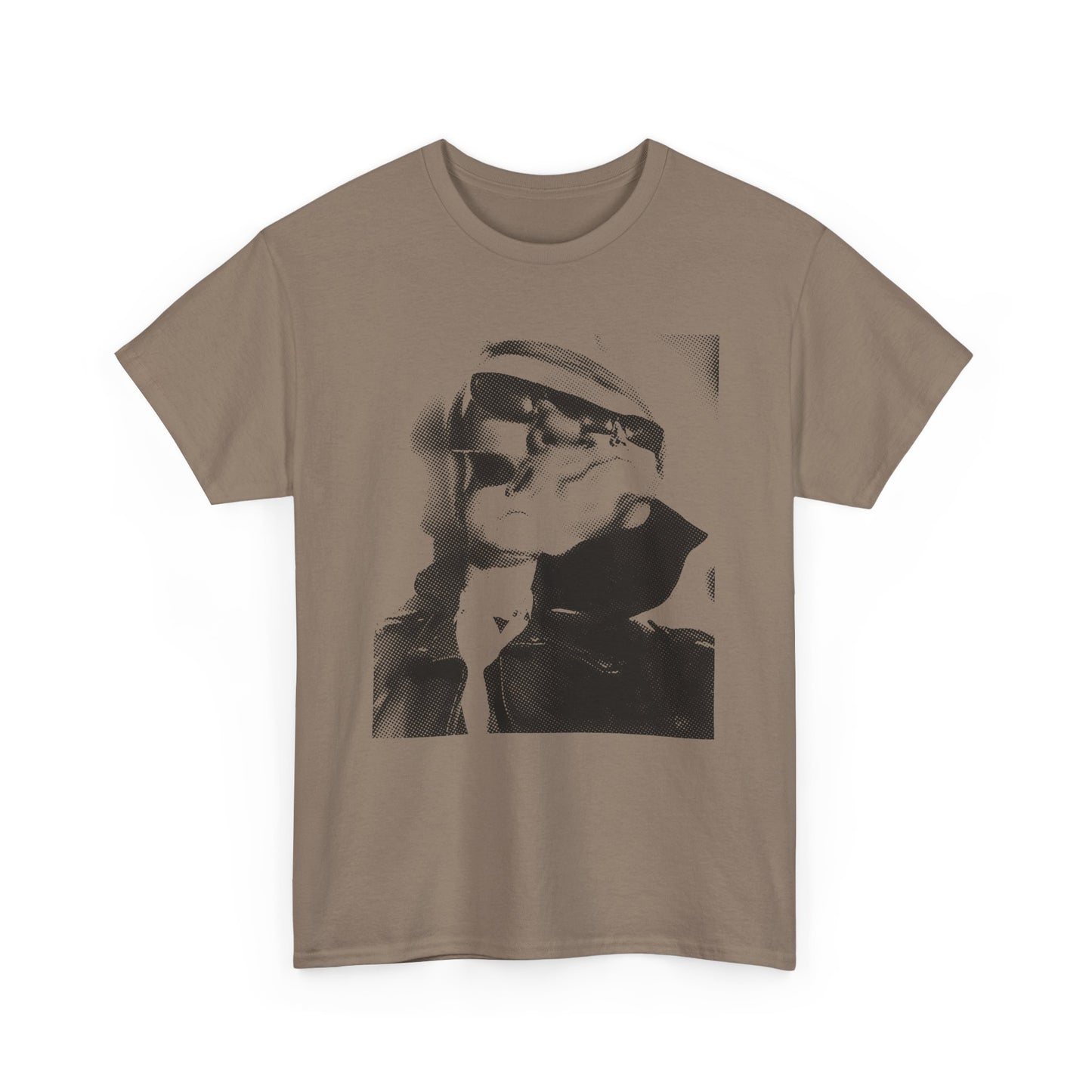 1965 weegee distortion photo of andy warhol reproduction edit tshirt