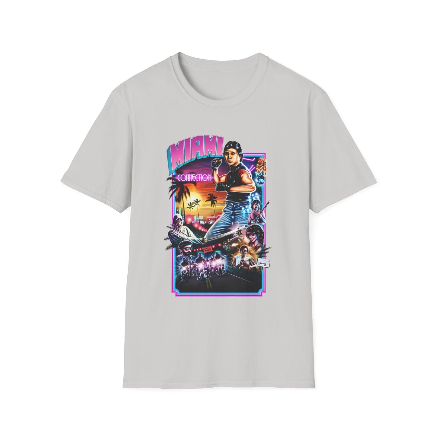 1987 movie miami connection movie poster tshirt