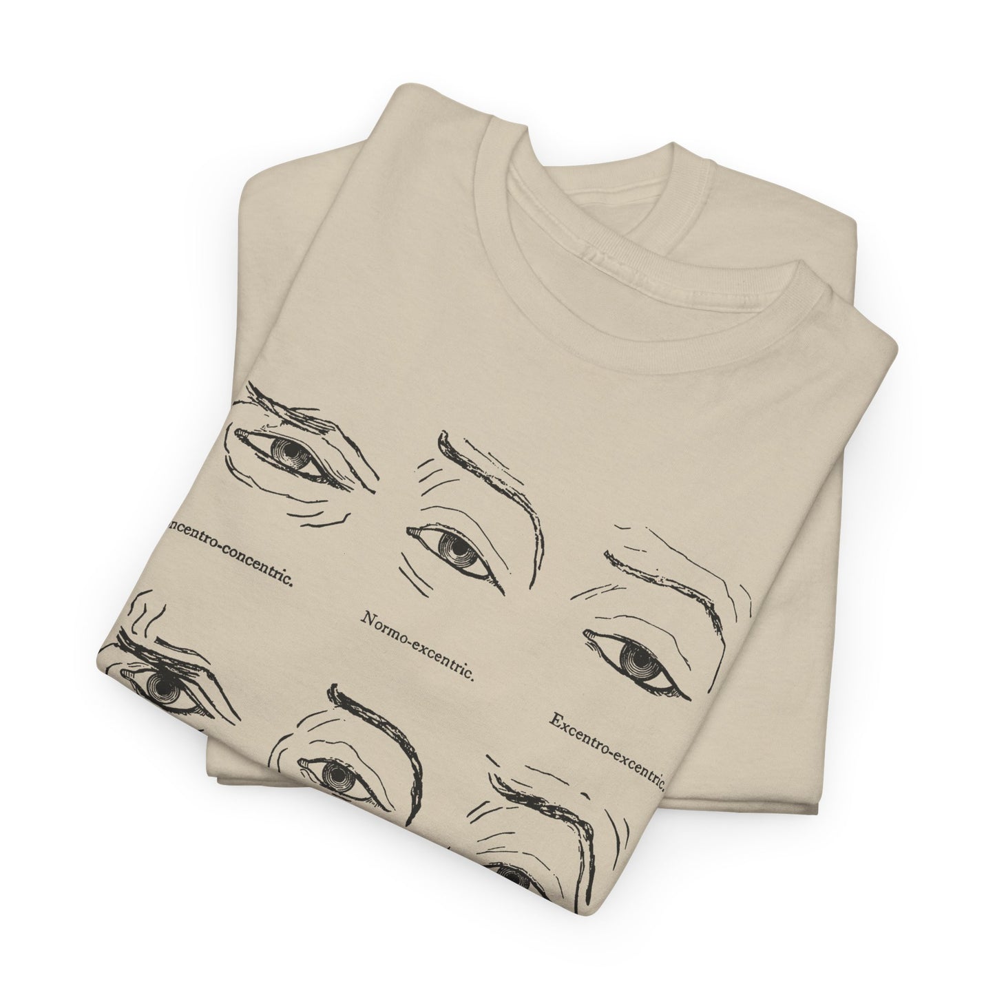 1886 human eye expressions chart tshirt