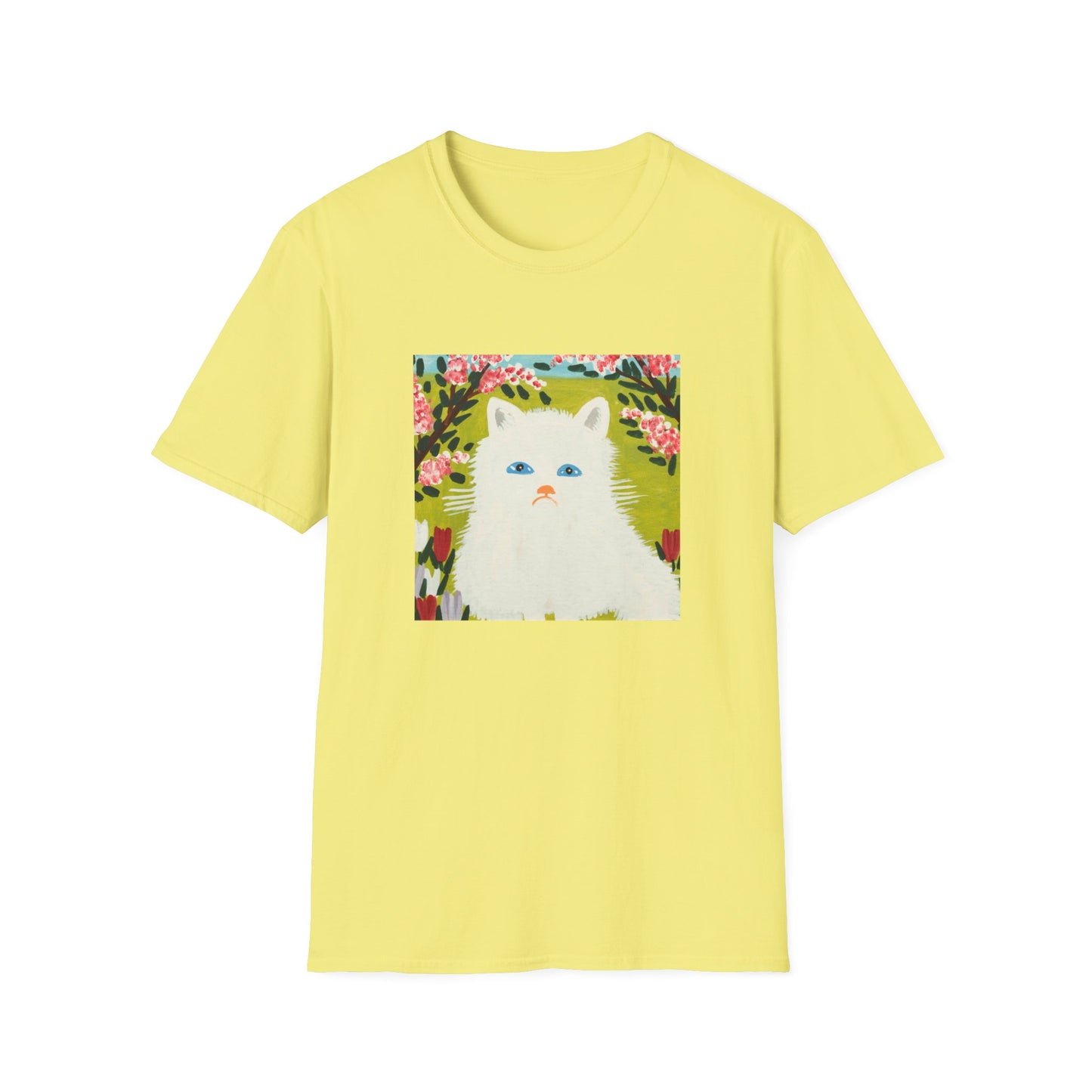 maud lewis canadian folk artist white cat tshirt