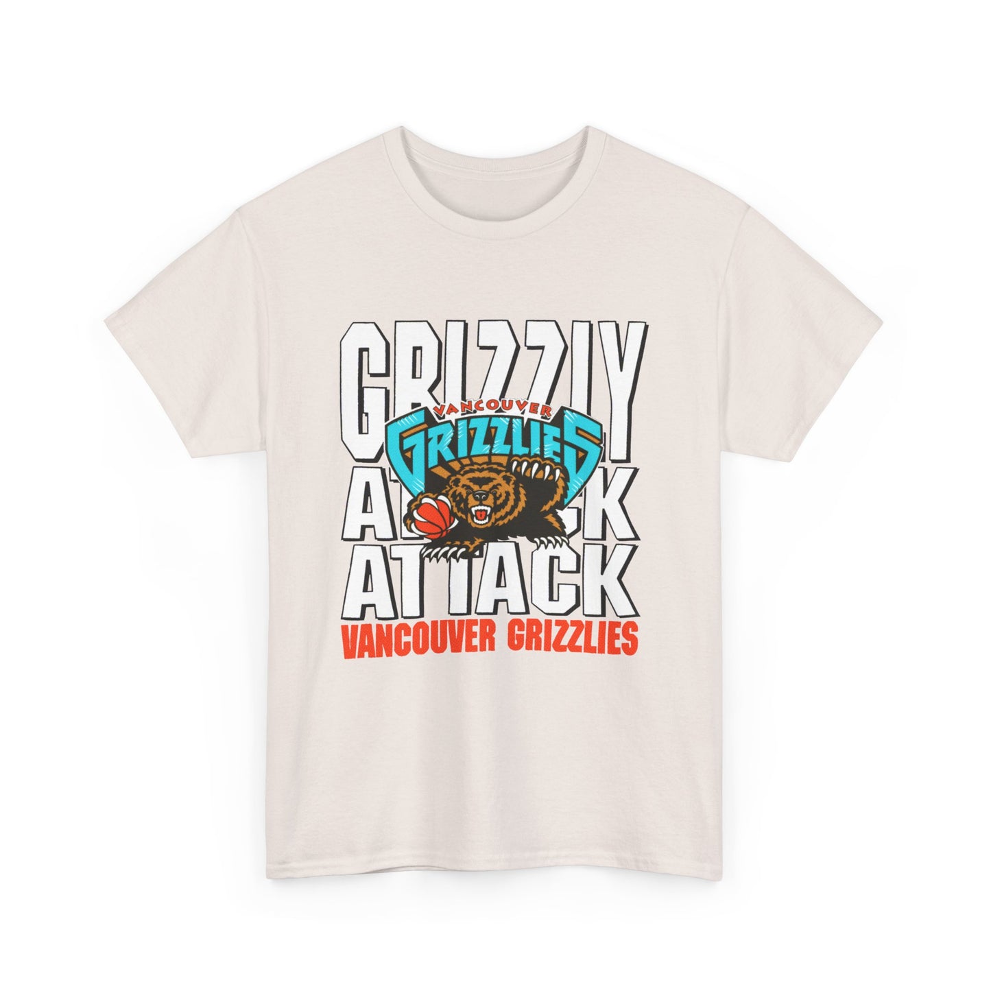 vintage vancouver grizzlies reproduction tshirt
