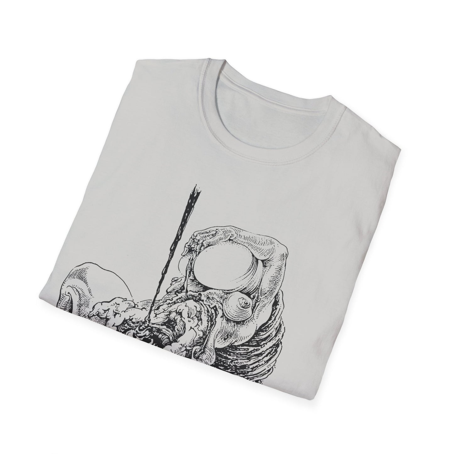 sibylle ruppert drawing from 1975 german avant garde journal tshirt