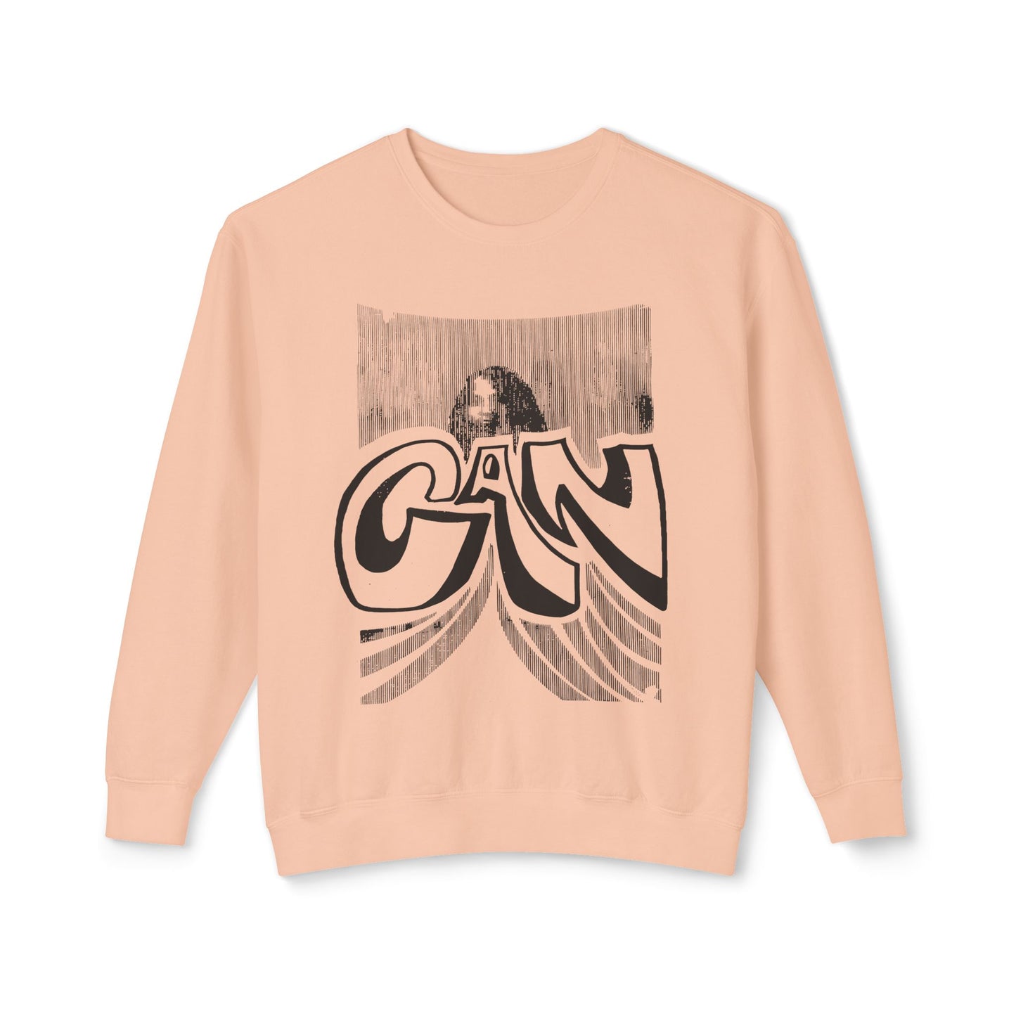 legendary german krautrock band can 1970's show poster reproduction 100% cotton sweatshirt