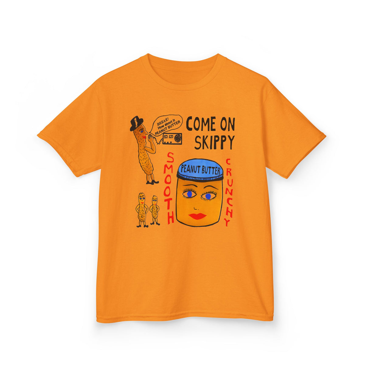strange peanut butter qsl card custom edit YOUTH SIZE short sleeve tee