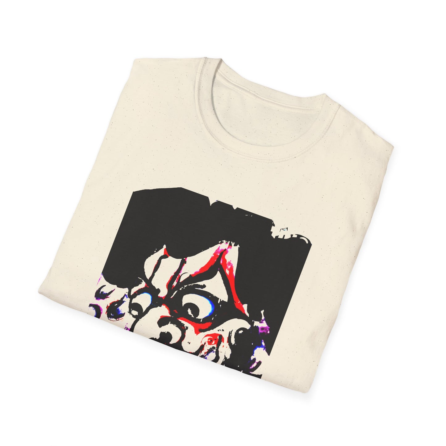 kawanabe kyosai 1831 to 1889 demon face modern edit reproduction tshirt