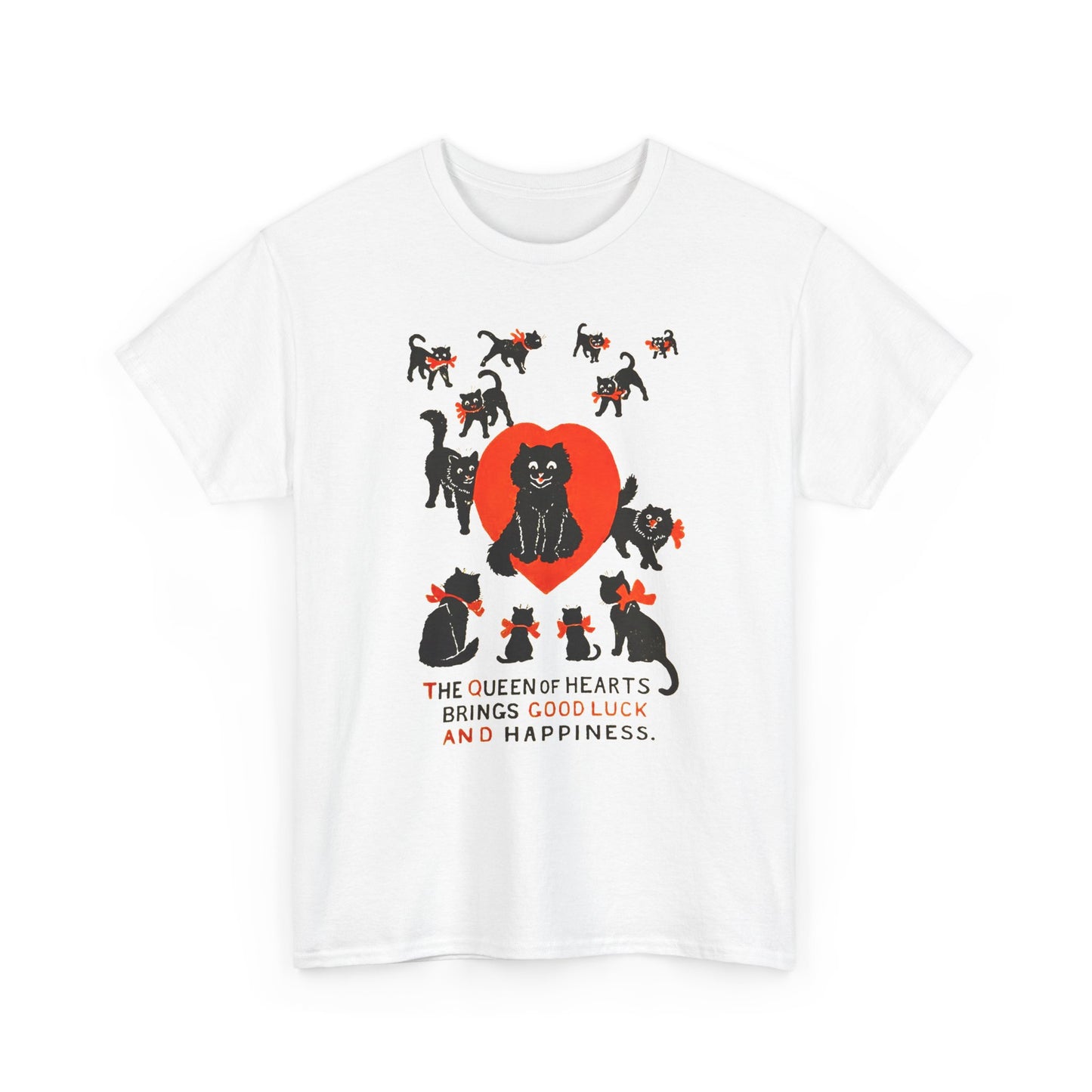 louis wain cat painting the queen of hearts bring good luck and happiness tshirt