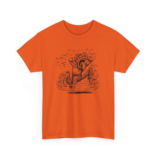 r. crumb man losing it tshirt